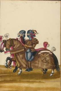 Two Men in Armor for Tournament Contests, about 1560-1570. Creator: Unknown.