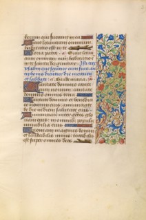 Decorated Text Page; Katherine Hours, about 1480-1485. Creator: Unknown.