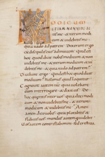 Decorated Initial M; Gospel Lectionary, late 10th century. Creator: Unknown.