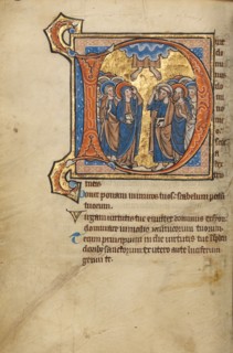 Initial D: The Ascension; Psalter, mid-1200s. Creator: Unknown.