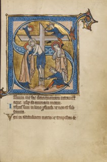 Initial S: The Deposition; Psalter, mid-1200s. Creator: Unknown.