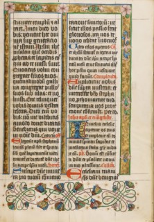 Decorated Text Page; Missal, about 1500-1505. Creator: Unknown.