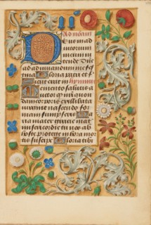 Decorated Initial D; Crohin-La Fontaine Hours, about 1480-1485 ?. Creator: Unknown.