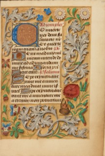 Decorated Initial C; Crohin-La Fontaine Hours, about 1480-1485 ?. Creator: Unknown.