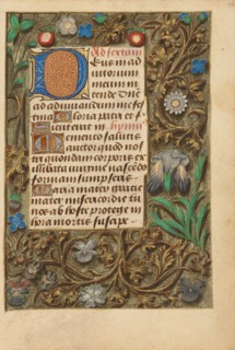 Decorated Initial D; Crohin-La Fontaine Hours, about 1480-1485 ?. Creator: Unknown.