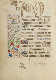 Decorated Text Page; Prayer Book of Charles the Bold, 1469. Creator: Unknown.