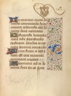 Decorated Text Page; Prayer Book of Charles the Bold, 1469. Creator: Unknown.
