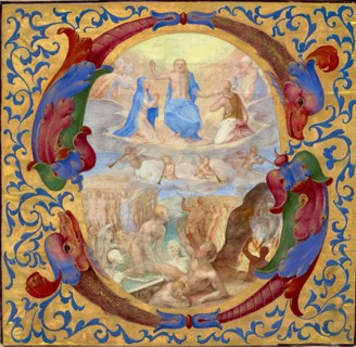 Initial S: The Last Judgment, about 1567-1572. Creator: Unknown.