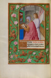 Saint Matthew; Spinola Hours, about 1510-1520. Creator: Unknown.