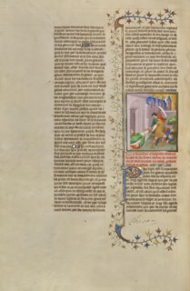 The Massacre of the Sons of Lysimachus; Des cas des nobles hommes et femmes, about 1413-1415. Creators: Boucicaut Master, Workshop of the Boucicaut Master.
