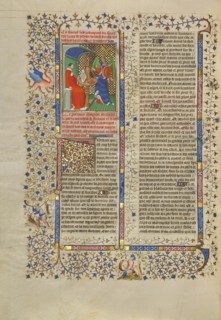 Boccaccio and Fortune; Des cas des nobles hommes et femmes, about 1413-1415. Creators: Boucicaut Master, Workshop of the Boucicaut Master.