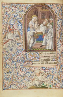 The Presentation in the Temple; Hours of Simon de Varie, 1455. Creator: Dunois Master.