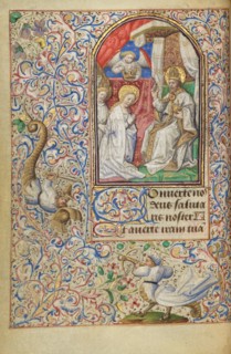 The Coronation of the Virgin; Hours of Simon de Varie, 1455. Creator: Dunois Master.