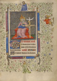 The Throne of Grace Trinity; Book of Hours, about 1410. Creator: Unknown.