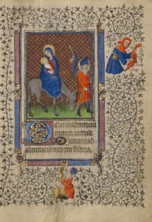 The Flight into Egypt; Book of Hours, about 1410. Creator: Unknown.