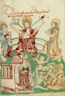 The Last Judgment; Barlaam und Josaphat, 1469. Creators: Hans Schilling, Diebolt Lauber.
