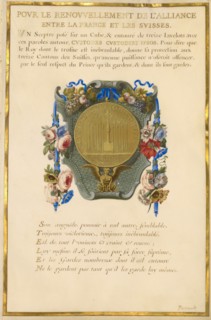 Escutcheon with a Medal; Nine Emblems for Louis XIV, about 1663-1668. Creator: Jacques Bailly.