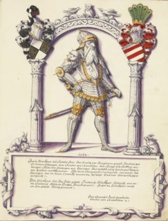 Burckhart Hohenzollern; Chronicle of the Hohenzollern Family, about 1572. Creator: Jorg Ziegler.
