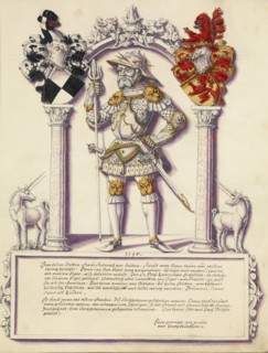 Friedrich III Hohenzollern; Chronicle of the Hohenzollern Family, about 1572. Creator: Jorg Ziegler.