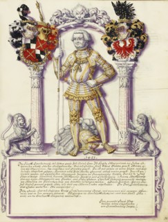 Eitelfriedrich V Hohenzollern; Chronicle of the Hohenzollern Family, about 1572. Creator: Jorg Ziegler.