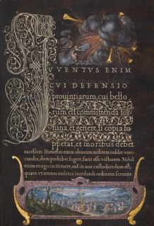 Moses Receiving the Ten Commandments: The Israelites Dancing around the Golden Calf, 1561-1562; illu Creator: Joris Hoefnagel.