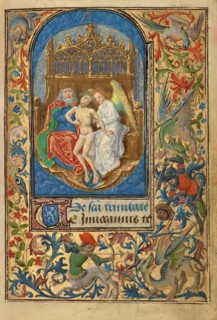 The Trinity; Prayer Book of Charles the Bold, 1469. Creator: Lieven van Lathem.