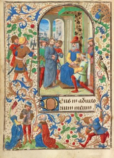 Christ before Pilate; Prayer Book of Charles the Bold, about 1471. Creator: Lieven van Lathem.