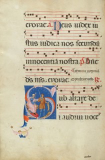Initial S: The Massacre of the Innocents; Antiphonal, late 13th century. Creator: Master of Gerona.