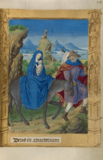 The Flight into Egypt; Book of Hours, 1478. Creator: Master of Guillaume Lambert.