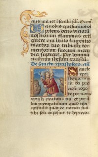 Saint Christopher; Poncher Hours, about 1500. Creator: Master of Jacques de Besancon.