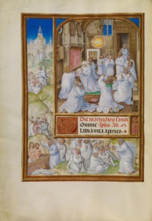 Pentecost; Spinola Hours, about 1510-1520. Creator: Master of James IV of Scotland.