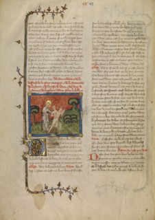 The Creation of Eve, about 1360-1370. Creator: Master of Jean de Mandeville.
