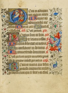 Initial D: The Flight into Egypt; Book of Hours, about 1430-1440. Creator: Fastolf Master.