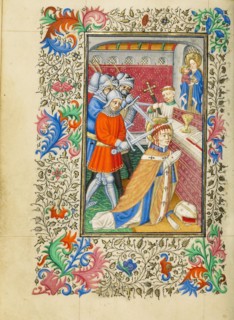 The Martyrdom of Saint Thomas Becket; Book of Hours, about 1430-1440. Creator: Fastolf Master.