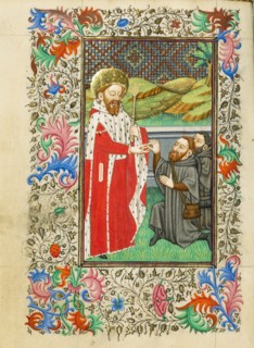 Saint Edward the Confessor; Book of Hours, about 1430-1440. Creator: Fastolf Master.