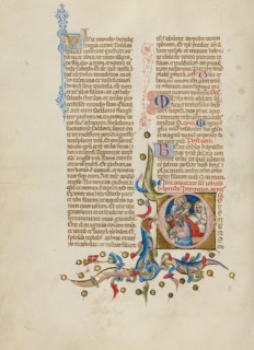 Initial D: The Naming of Saint John the Baptist; Missal, between about 1389 and 1400. Creator: Master of the Brussels Initials.
