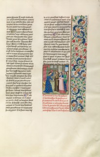 The Duke of Jülich and the Archbishop of Cologne Meeting with the Duke of Gelders, c1380s. Creator: Master of the Copenhagen Caesar.