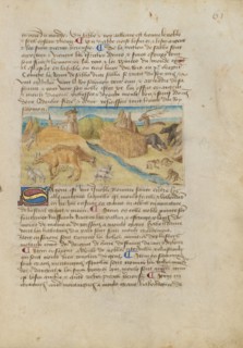 Kingdom of Saxony; Livre des merveilles du monde (Book of the Marvels of the World), about 1460-1465 Creator: Master of the Geneva Boccaccio.