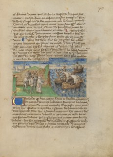 Norway (Ululand); Livre des merveilles du monde (Book of the Marvels of the World), about 1460-1465. Creator: Master of the Geneva Boccaccio.
