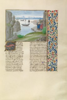 King Charles VI of France in Flanders, c1380s; Chroniques (Book Three), about 1480-1483. Creator: Master of the Getty Froissart.