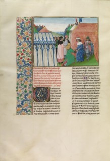 King Charles VI of France Receiving the Duke of Jülich, c1390s; about 1480-1483. Creator: Master of the Getty Froissart.