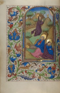 The Agony in the Garden; Book of Hours, about 1450-1455. Creator: Master of the Lee Hours.