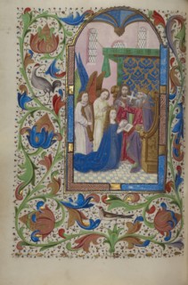 The Coronation of the Virgin; Book of Hours, about 1450-1455. Creator: Master of Wauquelin's Alexander.