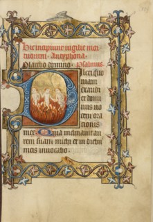 Initial D: Four Souls in Hell; Book of Hours, about 1405-1410. Creator: Masters of Dirc van Delf.