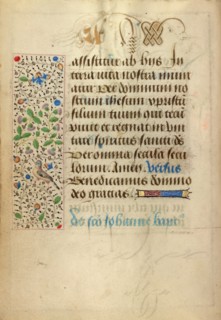 Decorated Text Page; Prayer Book of Charles the Bold, 1469. Creator: Nicolas Spierinc.