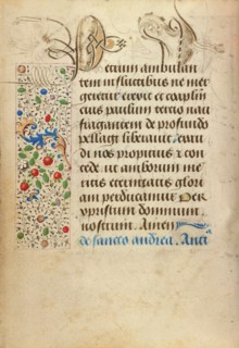 Decorated Text Page; Prayer Book of Charles the Bold, 1469. Creator: Nicolas Spierinc.