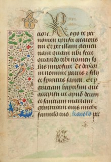 Decorated Text Page; Prayer Book of Charles the Bold, 1469. Creator: Nicolas Spierinc.