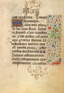 Decorated Text Page; Prayer Book of Charles the Bold, about 1471. Creator: Nicolas Spierinc.