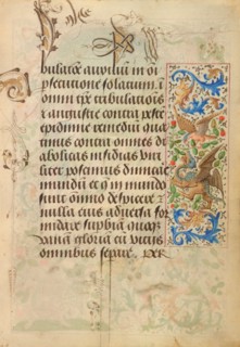 Decorated Text Page; Prayer Book of Charles the Bold, 1469. Creator: Nicolas Spierinc.