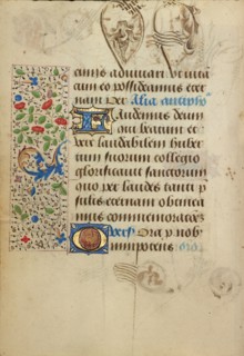Decorated Text Page; Prayer Book of Charles the Bold, 1469. Creator: Nicolas Spierinc.